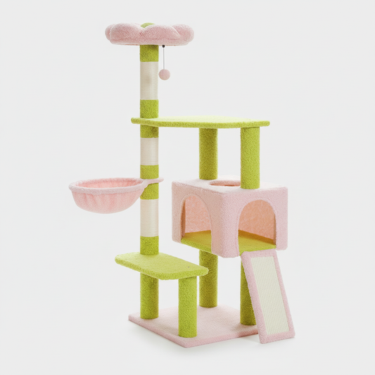 Flower Cat Tree | Multi-Level Cat Tower for Indoor Cats